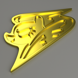 Size: 1000x1000 | Tagged: safe, artist:argos90, 3d, 3d model, medal, wonderbolts