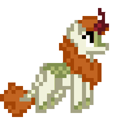 Size: 256x256 | Tagged: safe, artist:cupute, autumn blaze, kirin, animated, commission, digital art, gif, pixel animation, pixel art, png, simple background, solo, transparent background, ych result