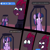 Size: 2000x2000 | Tagged: safe, artist:zoeyhorse, tempest shadow, twilight sparkle, alicorn, pony, unicorn, g4, my little pony: the movie, broken horn, cage, comic, dialogue, duo, duo female, even evil has standards, female, horn, mare, open up your eyes, twilight sparkle (alicorn)