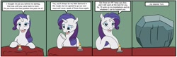 Size: 2431x783 | Tagged: safe, artist:termyotter, rarity, tom, pony, atg 2024, candle, newbie artist training grounds