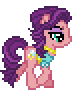 Size: 72x90 | Tagged: safe, artist:botchan-mlp, spoiled rich, earth pony, pony, animated, clothes, desktop ponies, digital art, female, mare, pixel art, simple background, solo, sprite, transparent background, trotting