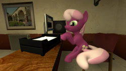 Size: 1080x608 | Tagged: safe, artist:ports2005, cheerilee, earth pony, mouse, pony, g4, 3d, computer, desk, document, female, keyboard, looking forward, pc, sitting, solo, working