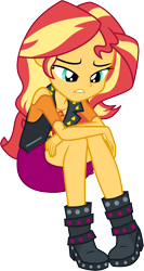 Size: 3000x5640 | Tagged: safe, artist:cloudy glow, sunset shimmer, driving miss shimmer, equestria girls, g4, my little pony equestria girls: choose your own ending, simple background, solo, transparent background, vector