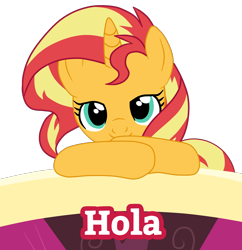 Size: 1900x1959 | Tagged: safe, artist:gmaplay, sunset shimmer, pony, unicorn, g4, cute, horn, shimmerbetes, simple background, solo, sticker, transparent background