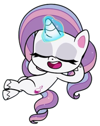 Size: 445x561 | Tagged: safe, artist:trains1216, edit, edited screencap, screencap, potion nova, pony, unicorn, g4.5, my little pony: pony life, background removed, eyes closed, horn, magic, not a vector, simple background, solo, transparent background