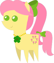 Size: 1163x1365 | Tagged: safe, artist:sketchmcreations, posey bloom, earth pony, pony, g5, bow, female, hair bow, jewelry, mare, necklace, pointy ponies, simple background, tail, tail bow, transparent background