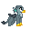 Size: 32x32 | Tagged: safe, artist:cupute, gabby, griffon, g4, animated, commission, cute, digital art, gabbybetes, gif, pixel animation, pixel art, png, simple background, solo, transparent background, ych result