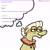 Size: 2048x2048 | Tagged: safe, artist:falloutfurret, granny smith, earth pony, pony, g4, bust, dictionary, female, lidded eyes, mare, misunderstanding, smiling, solo, thought bubble