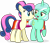 Size: 3270x2786 | Tagged: safe, artist:cirillaq, bon bon, lyra heartstrings, sweetie drops, earth pony, pony, unicorn, background pony, duo, duo female, female, high res, horn, lesbian, lesbian pride flag, mare, older, pride, pride flag, ship:lyrabon, shipping, simple background, transparent background, vector