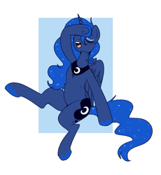 Size: 869x943 | Tagged: safe, artist:lulubell, princess luna, dramatic, solo, the vapors