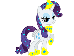 Size: 1080x810 | Tagged: safe, rarity, alicorn, pony, 1000 hours in ms paint, female