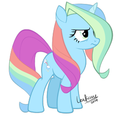 Size: 1519x1445 | Tagged: safe, artist:leaficun3, oc, oc only, oc:rainbow falls, pony, unicorn, female, horn, mare, simple background, solo, transparent background