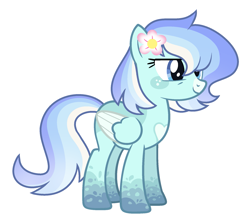 Size: 1955x1749 | Tagged: safe, artist:sapphiretwinkle, oc, oc only, pegasus, pony, female, flower, flower in hair, mare, simple background, solo, transparent background