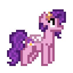 Size: 256x256 | Tagged: safe, artist:cupute, pipp petals, pegasus, pony, g5, animated, background pony, colored wings, commission, cute, digital art, gif, pixel animation, pixel art, png, simple background, solo, transparent background, white wings, wings, ych result