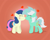 Size: 3473x2748 | Tagged: safe, artist:background basset, bon bon, lyra heartstrings, sweetie drops, earth pony, pony, unicorn, g4, blush sticker, blushing, duo, duo female, female, heart, horn, kissing, lesbian, lineless, ship:lyrabon, shipping