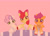 Size: 3000x2150 | Tagged: safe, artist:starburstuwu, apple bloom, scootaloo, sweetie belle, earth pony, pegasus, pony, unicorn, g4, adorabloom, cute, cutealoo, cutie mark crusaders, cutie mark cuties, diasweetes, drink, female, filly, foal, gradient background, horn, milkshake, milkshake ponies, trio, trio female, unshorn fetlocks