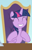 Size: 580x900 | Tagged: safe, screencap, twilight sparkle, alicorn, pony, a horse shoe-in, g4, my little pony: friendship is magic, season 9, chair, cute, eyes closed, female, happy, mare, napkin, office chair, smiling, solo, twiabetes, twilight sparkle (alicorn)