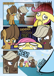 Size: 1920x2715 | Tagged: safe, artist:alexdti, dumbbell, fluttershy, hoops, rainbow dash, pegasus, pony, comic:how we met (italian), g4, colt, crying, female, filly, filly fluttershy, foal, italian, male, younger