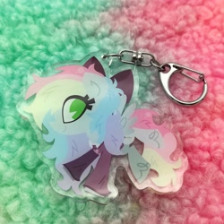 Size: 2048x2047 | Tagged: safe, artist:spacekitsch, oc, oc:blazey sketch, pegasus, bow, clothes, hair bow, keychain, pegasus oc, solo, sweater