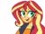 Size: 1024x768 | Tagged: safe, artist:jully-park, sunset shimmer, equestria girls, g4, female, simple background, solo, white background