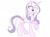 Size: 640x479 | Tagged: safe, artist:xenechun, edit, fleur-de-lis, pony, unicorn, g4, female, horn, open mouth, palette swap, raised hoof, recolor, reverse colors, simple background, solo, white background