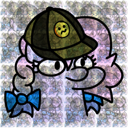 Size: 2048x2048 | Tagged: safe, artist:fluttershank, oc, oc:heavy weather, pegasus, baseball cap, bow, cap, hair bow, hat, pegasus oc, simple background, squatpony, transparent background