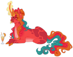 Size: 3314x2604 | Tagged: safe, artist:sleepy-nova, oc, oc:daydream dazzle, pony, unicorn, female, horn, horn ring, lying down, magic, mare, nose piercing, nose ring, piercing, prone, ring, simple background, solo, transparent background
