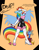 Size: 2550x3300 | Tagged: safe, artist:latexia, rainbow dash, tree of harmony, pegasus, anthro, g4, abstract background, big crown thingy, boots, breasts, clothes, commission, cosplay, costume, dialogue, element of magic, evening gloves, female, gloves, high heel boots, high res, jewelry, latex, latex gloves, latex suit, long gloves, offscreen character, open mouth, rainbow dash always dresses in style, regalia, rouge the bat costume, shoes, solo, sonic the hedgehog (series), tail, talking, text, wings