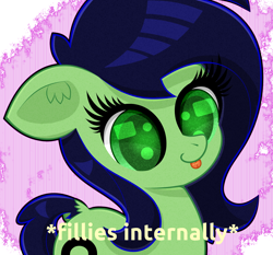 Size: 1500x1400 | Tagged: safe, artist:scandianon, oc, oc only, oc:filly anon, pony, :p, female, filly, floppy ears, foal, solo, tongue out