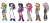 Size: 2682x1225 | Tagged: safe, applejack, fluttershy, pinkie pie, rainbow dash, rarity, twilight sparkle, human, equestria girls, g4, female, human coloration, humane five, humane six, redesign, simple background, transparent background