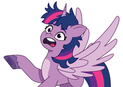 Size: 1817x1288 | Tagged: safe, artist:prixy05, twilight sparkle, alicorn, pony, g4, g5, my little pony: tell your tale, female, g4 to g5, generation leap, mare, messy mane, simple background, solo, transparent background, twilight sparkle (alicorn), vector
