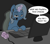 Size: 1600x1411 | Tagged: safe, artist:doodledonutart, trixie, pony, unicorn, g4, atg 2024, bags under eyes, computer, computer mouse, dialogue, female, headset mic, horn, keyboard, magic, mare, newbie artist training grounds, open mouth, solo, speech bubble, tech support