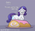 Size: 4400x4000 | Tagged: safe, artist:owloffortune, rarity, pony, unicorn, cake, chubby, dialogue, food, horn, licking, licking lips, solo, this will end in weight gain, tongue out