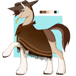 Size: 3000x3000 | Tagged: safe, artist:rainland, oc, oc only, earth pony, pony, bandit, clothes, hat, male, raised hoof, side view, solo, stallion, straw in mouth, western