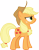 Size: 3000x3867 | Tagged: safe, artist:cloudy glow, applejack, earth pony, pony, g4, my little pony: friendship is magic, non-compete clause, .ai available, appleglare, applejack's hat, cowboy hat, female, freckles, glare, hat, looking up, mare, simple background, transparent background, vector