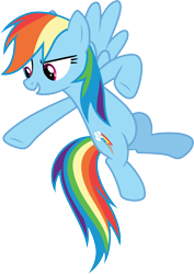 Size: 3000x4241 | Tagged: safe, artist:cloudy glow, rainbow dash, pegasus, pony, g4, non-compete clause, .ai available, female, flying, mare, simple background, solo, transparent background, vector