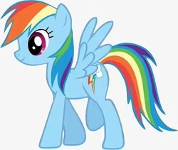 Size: 426x360 | Tagged: artist needed, safe, rainbow dash, pony, g4, simple background, solo, walking, white background