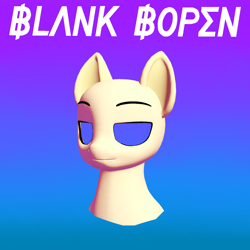 Size: 1040x1040 | Tagged: safe, artist:mosssong, pony, open pony, album cover, album parody, blank banshee, gradient background, no eyes, parody, second life, simple background, text