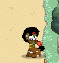 Size: 542x585 | Tagged: safe, oc, pony, pony town, afro, solo, unique, zee leh
