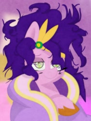 Size: 1500x2000 | Tagged: safe, artist:cloud artist, pipp petals, pegasus, pony, g5, blanket, blanket burrito, female, looking at you, mare, messy mane, solo, solo female