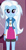 Size: 490x936 | Tagged: safe, artist:qbert2kcat, trixie, equestria girls, g4, clothes, clothes swap, jacket, shirt, skirt, solo, vest