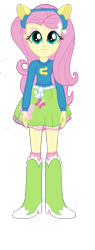 Size: 419x1108 | Tagged: safe, artist:matheusema, artist:qbert2kcat, fluttershy, equestria girls, g4, background removed, boots, clothes, high heel boots, looking at you, shirt, shoes, simple background, skinny, skirt, smiling, smiling at you, socks, solo, sweater, thin, transparent background