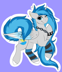 Size: 3000x3500 | Tagged: safe, artist:decemberbreeze, artist:monsoonvisionz, oc, oc only, alicorn, pony, alicorn oc, blue background, horn, simple background, solo, wings