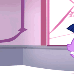 Size: 340x340 | Tagged: safe, artist:poniesmeme20, edit, edited screencap, screencap, twilight sparkle, pony, unicorn, g4, season 3, the crystal empire, animated, cropped, female, floppy ears, gif, horn, invisible stallion, mare, out of context, solo, unicorn twilight