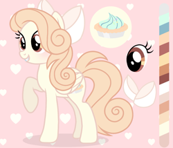 Size: 1423x1220 | Tagged: safe, artist:cstrawberrymilk, oc, oc only, oc:meringue pie, pegasus, pony, g4, bow, female, hair bow, mare, reference sheet, solo