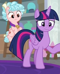 Size: 452x560 | Tagged: safe, screencap, cozy glow, twilight sparkle, alicorn, pegasus, pony, g4, cropped, duo, duo female, female, school of friendship, twilight sparkle (alicorn)