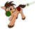 Size: 524x437 | Tagged: safe, artist:coffeehorse, oc, oc only, oc:night cap, pony, ball, motion blur, paddle, ping pong, simple background, solo, unshorn fetlocks, white background