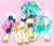 Size: 2048x1761 | Tagged: safe, artist:cocopudu, bon bon, lyra heartstrings, sweetie drops, earth pony, pony, unicorn, g4, abstract background, adorabon, cloven hooves, colored hooves, cute, duo, duo female, female, heart, hooves, horn, hug, lesbian, pink background, redraw, ship:lyrabon, shipping, simple background, smiling, unshorn fetlocks