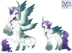 Size: 5617x4144 | Tagged: safe, artist:sleepy-nova, oc, oc only, oc:nightingale, alicorn, seraph, seraphicorn, absurd resolution, colored wings, curved horn, horn, multicolored wings, multiple wings, simple background, solo, transparent background, wings