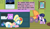 Size: 1920x1127 | Tagged: safe, artist:snowflakepone, rainbow dash, oc, oc:twinkle star, pegasus, pony, unicorn, g4, abdl, adult foal, bonnet, booties, bow, calendar, changing mat, changing table, clothes, comedy, complex background, cornrows, dialogue, dialogue box, diaper, diaper fetish, diaper package, diapered, doll, dress, duo, duo female, fanart, female, fetish, filly, foal, forced makeover, hair bow, hiding, horn, indoors, lying down, mare, misspelling, mouth hold, panicking, peeing in diaper, pinpoint eyes, poofy diaper, puffy sleeves, rainbow dash always dresses in style, reference, room, scared, soaked diaper, speech bubble, stroller, sweat, sweatdrop, sweatdrops, toy, urine, used diaper, walking, wet diaper